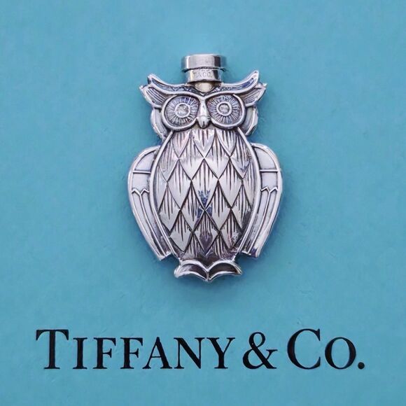 Tiffany & Co. Jewelry - RARE Vintage Tiffany & Co. Sterling Silver Owl Perfume Bottle Decanter